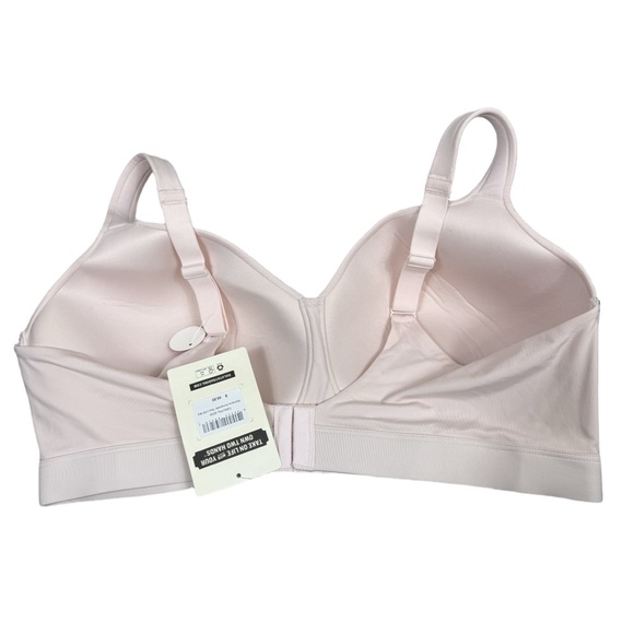 NWT Duluth Trading Co Armochillo Teeluxe pale pink Bra size 42DD - Picture 3 of 9